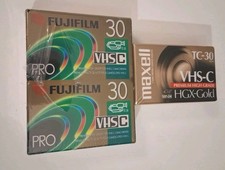 Lot Of Fujifilm/Maxell VHS C 30 Minute Camcorder Video Cassettes