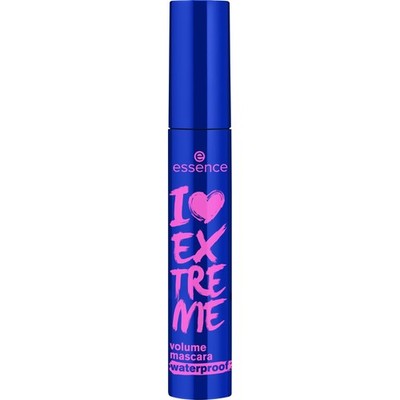 essence I LOVE EXTREME volume mascara waterproof, 12 ml (1er Pack), schwarz