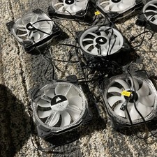 5 Corsair RGB Fans HD Series HD120 LED CO-9050065-WW No Controller - Untested