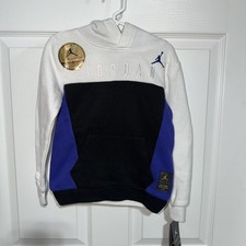 Nike Air Jordan x Asahd DJ Khaled Youth Hoodie - White Black & Purple 4T NWT