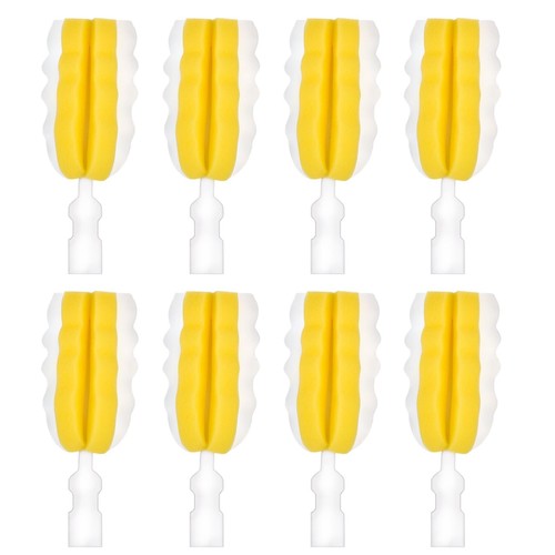 8PCS Bottle Brush Replacement Sponge Heads Environmental Protection Cup Clean...