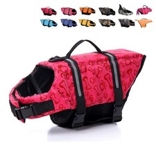 HAOCOO Dog Life Jacket Vest Saver Swimsuit Preserver with Reflective Strip