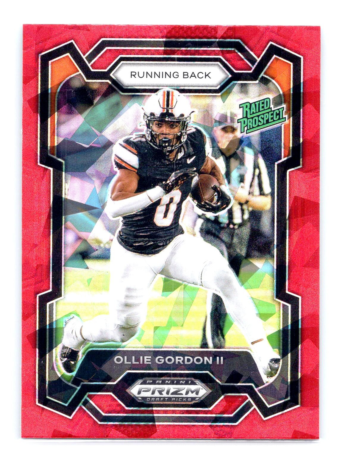 Ollie Gordon II 2024 Panini Prizm Draft Picks #102 Rated Prospect Red Ice