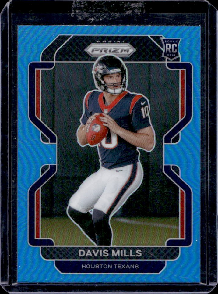 2021 Panini Prizm Davis Mills RC Light Blue Rookie #352 Texans