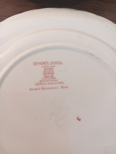 Spode's Jewel Billingsley Rose by Copeland Spode Side Plates X6, 20CMS DIAMETER - Picture 19 of 19