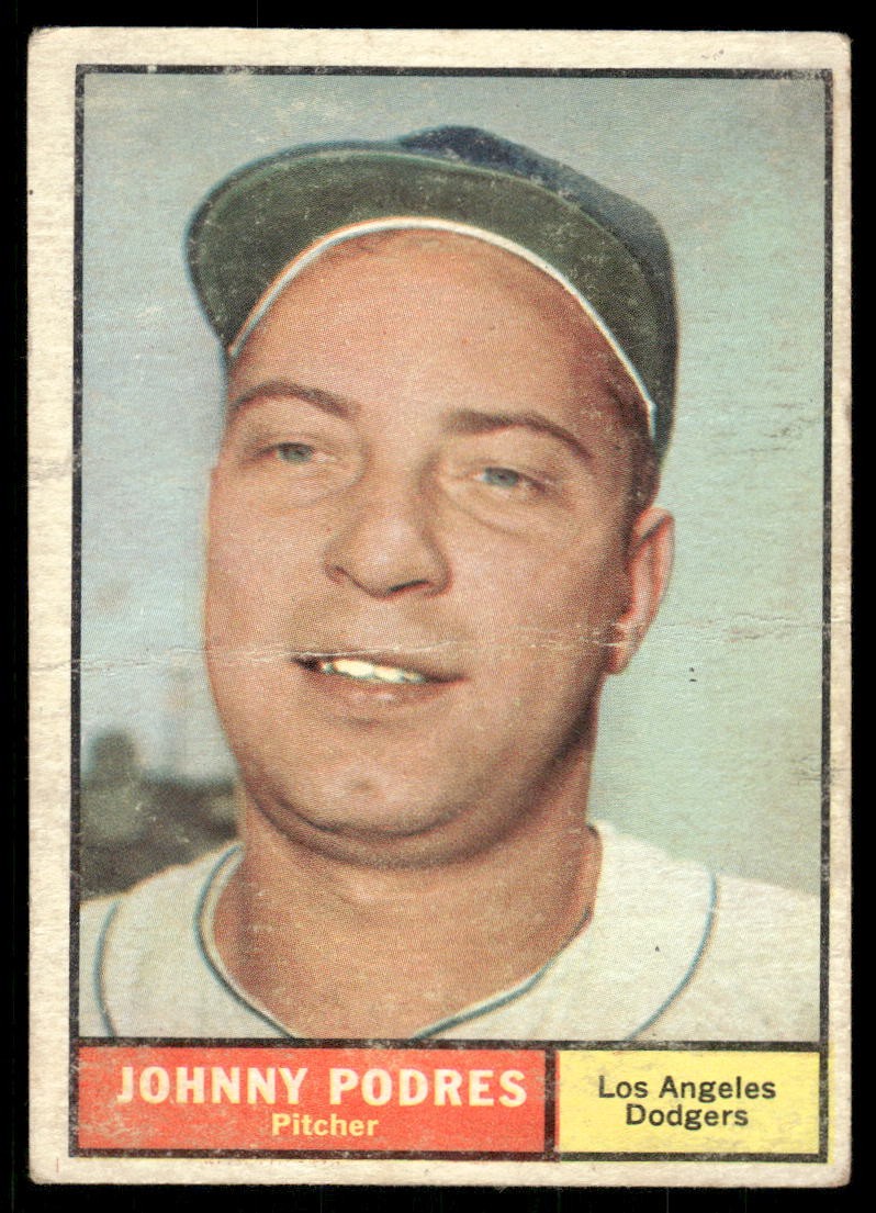 1961 Topps #109 Johnny Podres - FAIR