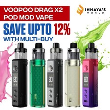 VooPoo Drag X2 Pod Mod Vape Kit 80W | VooPoo PnP X Replacement Pods & Coils