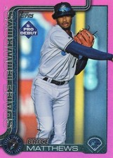2025 Topps Pro Debut - Brice Matthews #PD-67 Fuchsia Foil /199 (RC)