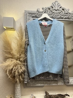 Monday Afternoon Strickjacke Strickweste 36 38 40 S M Kid Mohair Neu