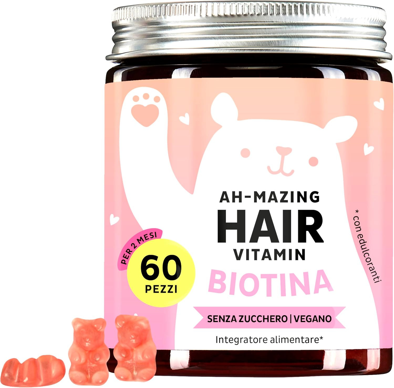 Orsetti Biotina Ah-Mazing Hair - Vitamine Capelli Pelle e Unghie