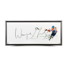 Wayne Gretzky Signed Framed 'The Show' 18x44 Photo Edmonton Oilers UDA Holo
