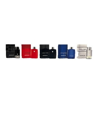  Listing Ends Soon!!    Mini Gift Set Mont Blanc 5pc 5 x0.15oz. Men New Sealed. 