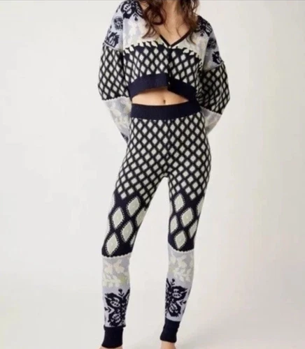 Free People Intimately Snow Bunny Knit Set LARGE