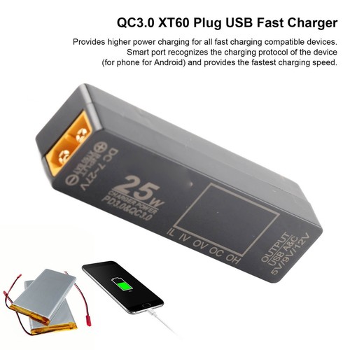 01 02 015 XT60 na USB QC3.0 Szybka ochrona przed przeciążeniem Accurate QC3.0 CU - Zdjęcie 3 z 22