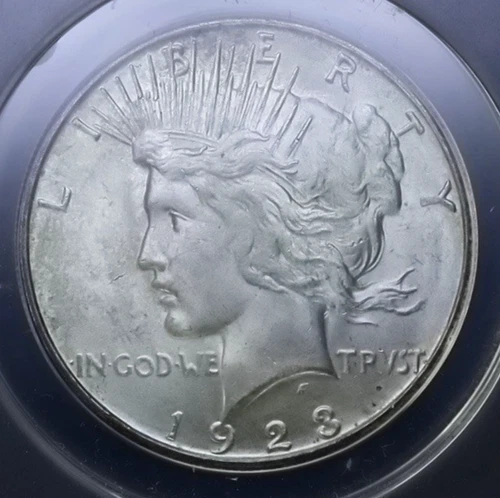 1923-S $1 Peace Silver Dollar ANACS MS 63 | Uncirculated UNC San Francisco Mint