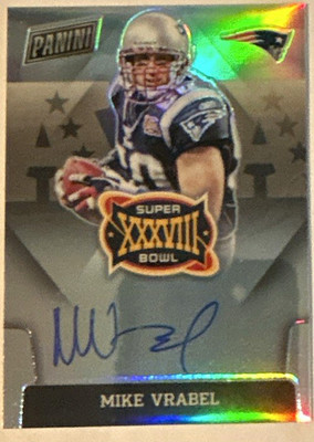 PANINI 2021 Select Mike Vrabel Super Bowl Auto Patriots #SBXXX-VIIIMV