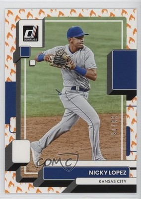 2022 Panini Donruss On Fire 30/75 Nicholas Lopez Nicky Lopez #91 0eq8