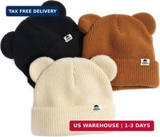 FURTALK Baby Beanie with Bear Ear Warm Knit Winter Hat for Infant Toddlers