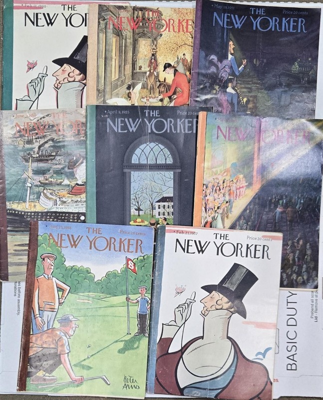 The New Yorker Magazine Vintage Lot of 8 Issues 1940-1957