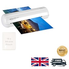 Fast A4 Laminator – 30-Min Auto Shut-Off & Jam Release for Smooth Results