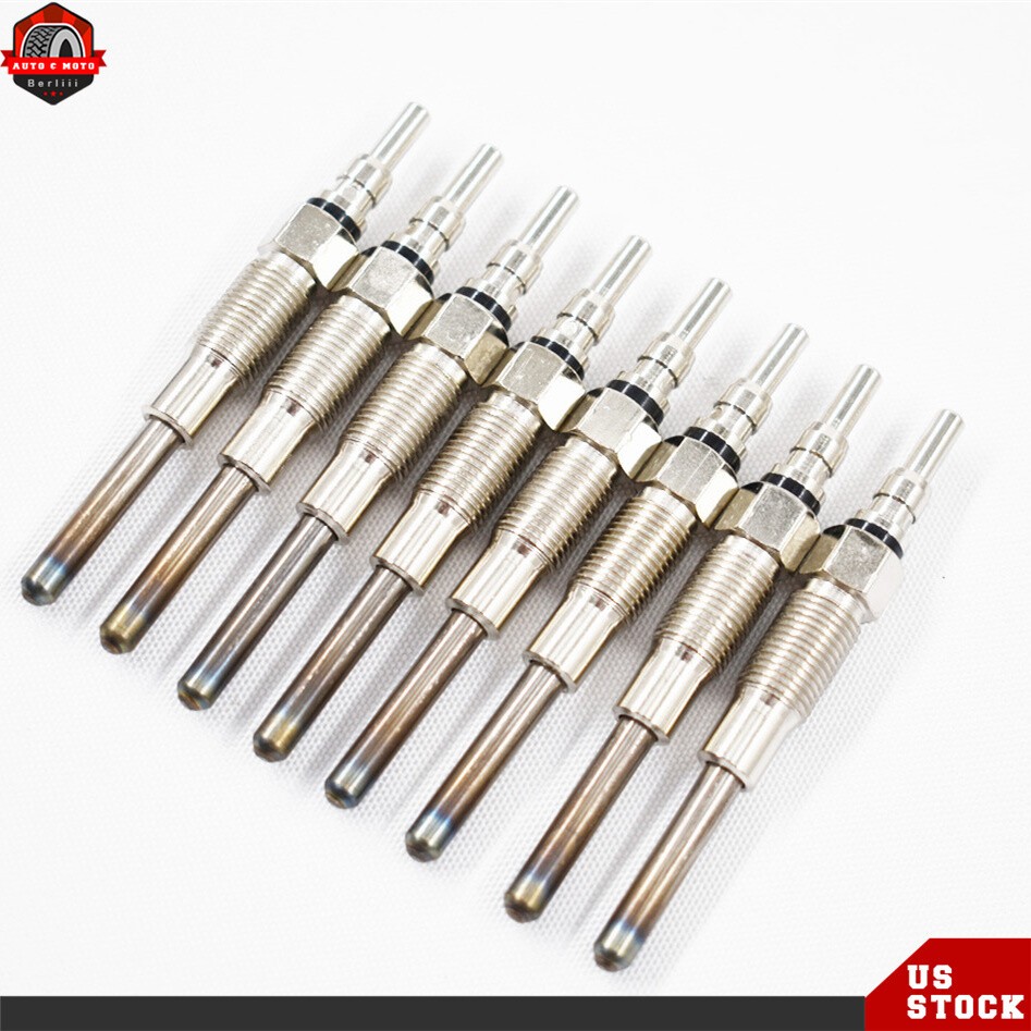 Set of 8 Glow Plug For 1988-1994 2004 Ford F250 F350 E-350 Econoline 5.8L/7.5L
