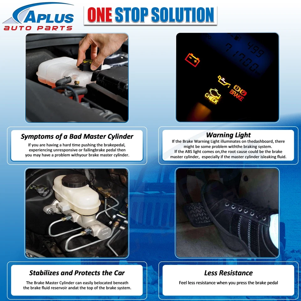 Cilindro maestro de freno con depósito para Ford Escort 1991 1992 1993 1,8 L 1,9 L tracción delantera Foto 4 de 4