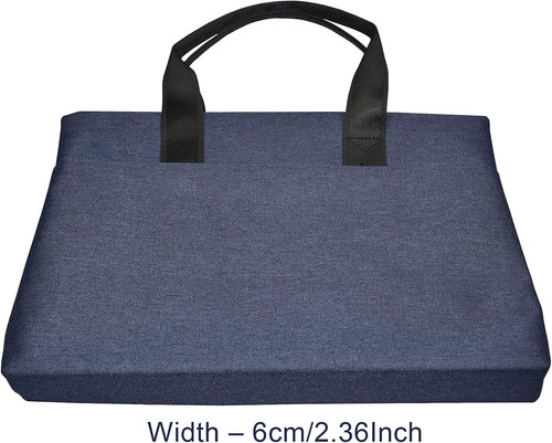 Waterproof Oxford Handle Document Bag Handbag Briefcase for Files Blue - Picture 3 of 7