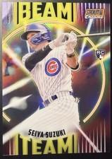 2022 Topps Stadium Club - Beam Team /25 Seiya Suzuki #BT-20 Orange Refractor RC