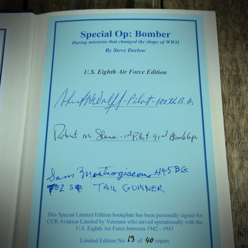 Special Op: Bomber, Author & WW2 Veteran Signed, Steve Darlow, Hardcover - Picture 5 of 9