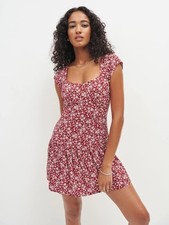 NWT Reformation Olencia Floral Mini Dress in Flower Girl Print, Size 12