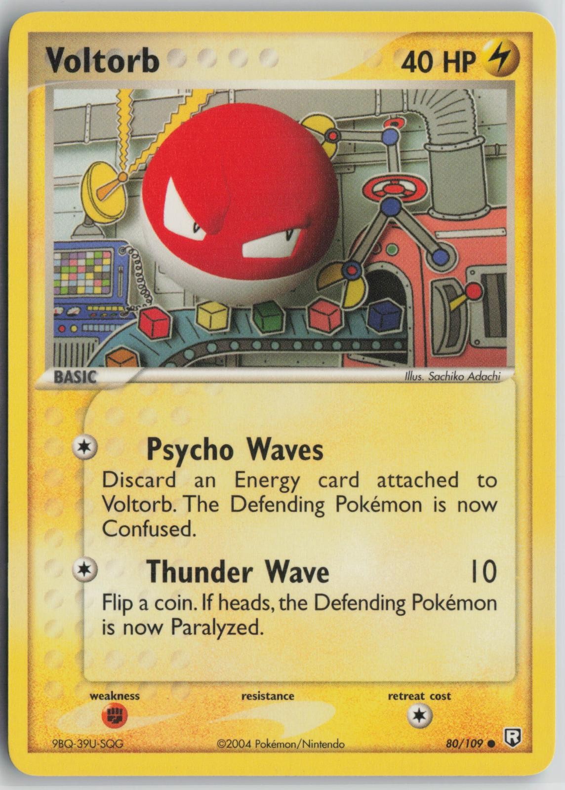 Voltorb 80/109 Common Team Rocket Returns Pokemon Near Mint