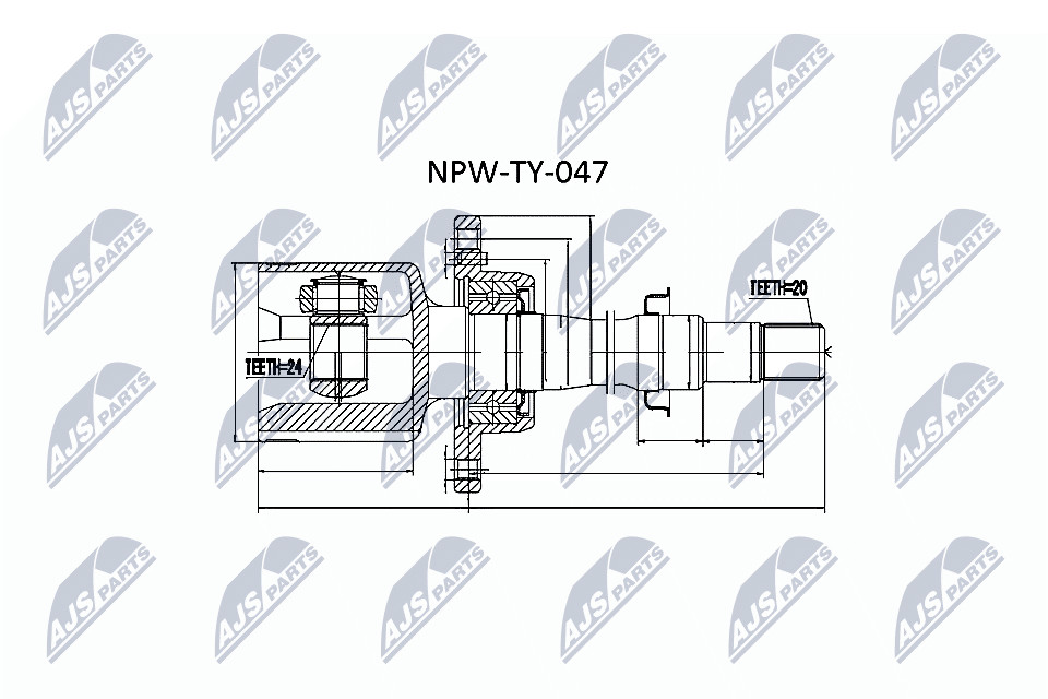 N.T.Y. NPW-TY-047.NTY Joint Kit, drive shaft for TOYOTA