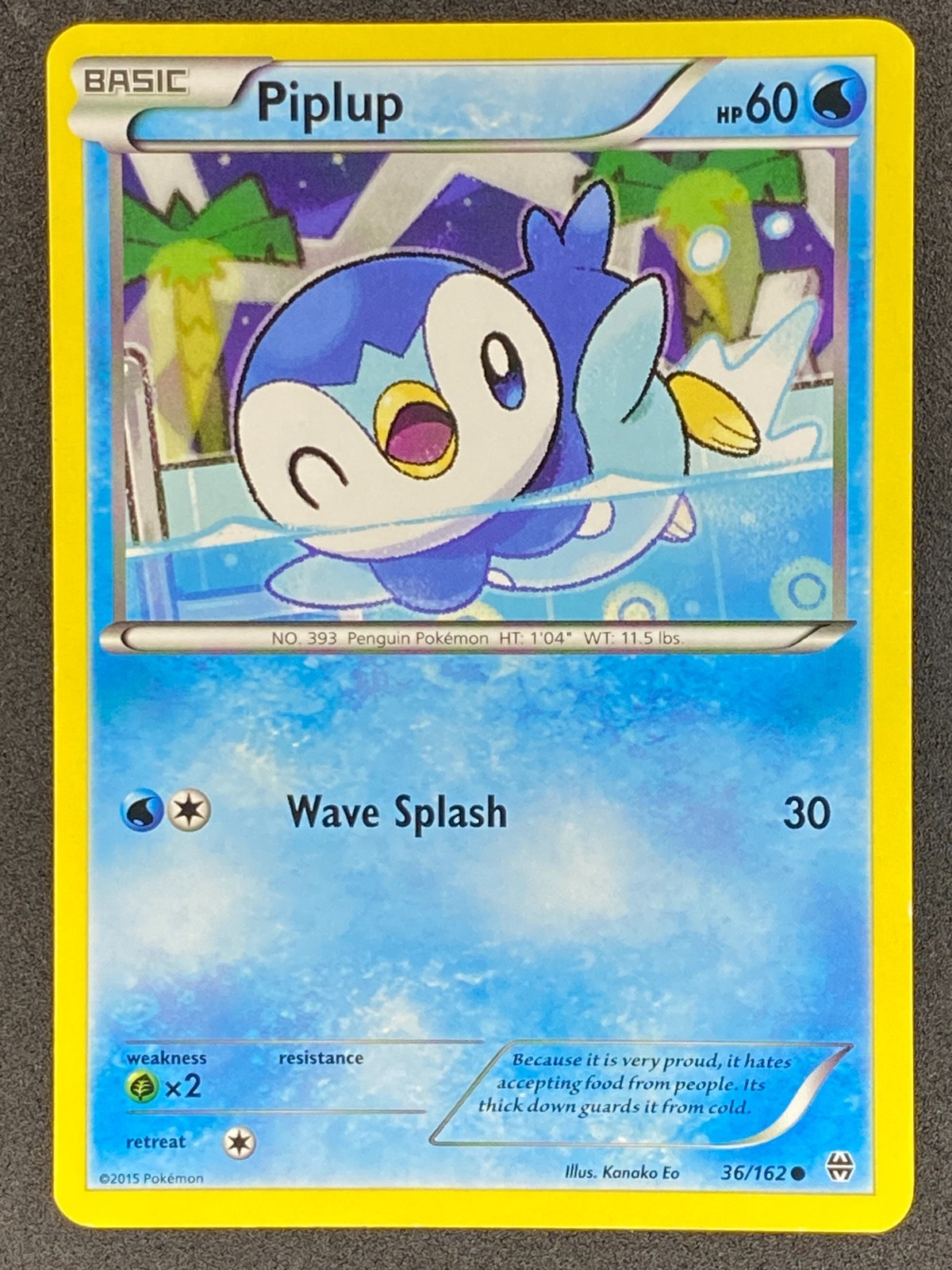 Pokémon Piplup 36/162 BKT BREAKthrough LP/NM