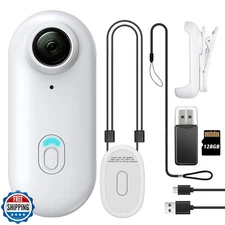 128GB FHD 1080P Mini Body Camera, Wearable Action Body Cam, Thumb Size Hands 