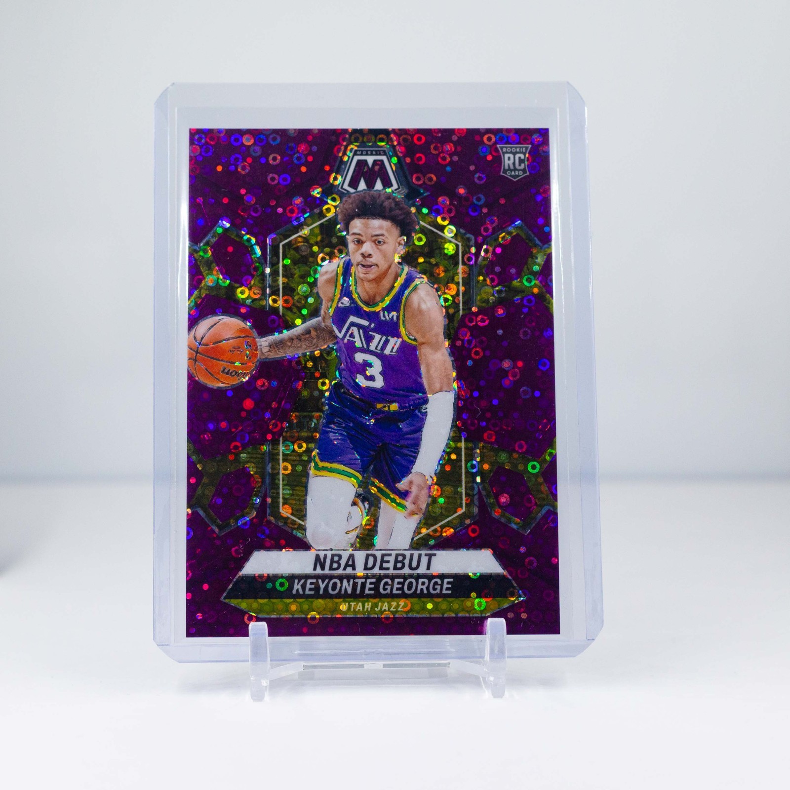 2023-24 Mosaic Keyonte George PURPLE DISCO RC /50 Fast Break NBA Debut Jazz
