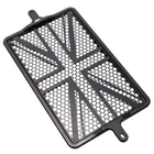 Motone Billet Radiator Guard Kit - Union Jack - Black Wide (Bobber/Speedmaster)