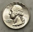 1950-P Washington Quarter - BU - Brilliant Uncirculated - 90% Silver