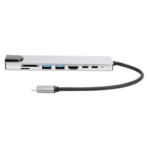8 In 1 TypeC To 4K For Docking Station Adapter Fast Charger Dock Statio NEW - Afbeelding 12 van 12