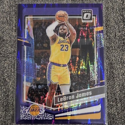 2023-24 Donruss Optic #65 LeBron James Purple Shock Los Angeles Lakers 