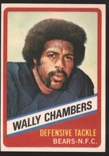 1976 Topps Wonder Bread #15 - Wally Chambers - Chicago Bears 76-051