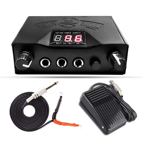 Dual Digital Tattoo Power Supply Kit Adjustable Professional Tattoo Machine Tool - product listing photo