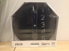 1999 Ikea Clock FEJS ~ Black Steel Design Ope...
