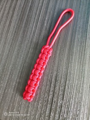 425 Paracord Schlüsselband rot - handgefertigt UK | Messer, Schlüssel, Multitool