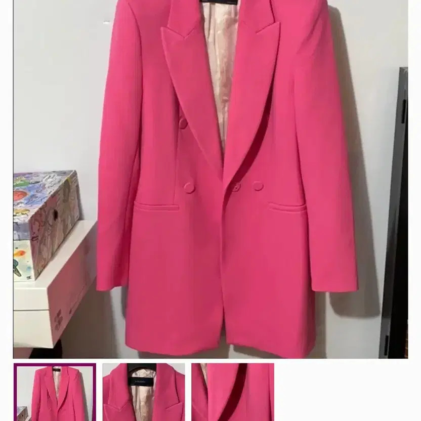 Zara Basic Double Button Pink Jacket Women - image 4
