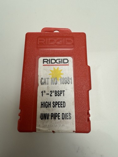 RIDGID 18961 1-2" BSPT High Speed Pipe Dies (18961) - VAT reg READ DESCRIPTION - Picture 1 of 4