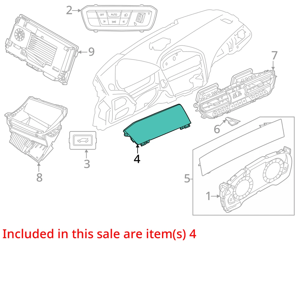 Velocímetro painel de instrumentos dianteiro BMW M240xi G42 2022 2023 fabricante de equipamento original - Imagem 3 de 4