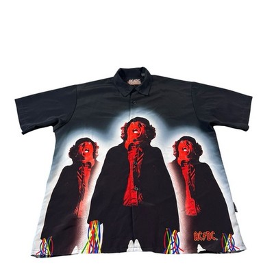 Vintage AC/DC Shirt Mens Large Dragonfly Rockware Angus Young Y2K Highway Hell