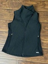 Kerrits Womens Full Zip Shawl Magnetic Neck Quilted Vest Jacket Size S