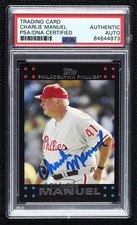 PSA/DNA 2007 Topps Charlie Manuel #251 PSA/DNA Authentic Card & Auto c7w