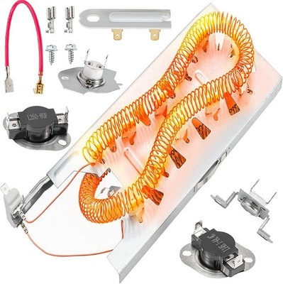 Heating Element Kit for Maytag (Bravos) Dryer MEDB765FW0, MEDB765FC0,... 